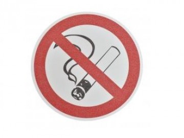 Противоскользящий знак «Запрещается курить».