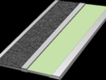 Профиль плоский алюминиевый с фотолюминесцентными вставками (комплект).